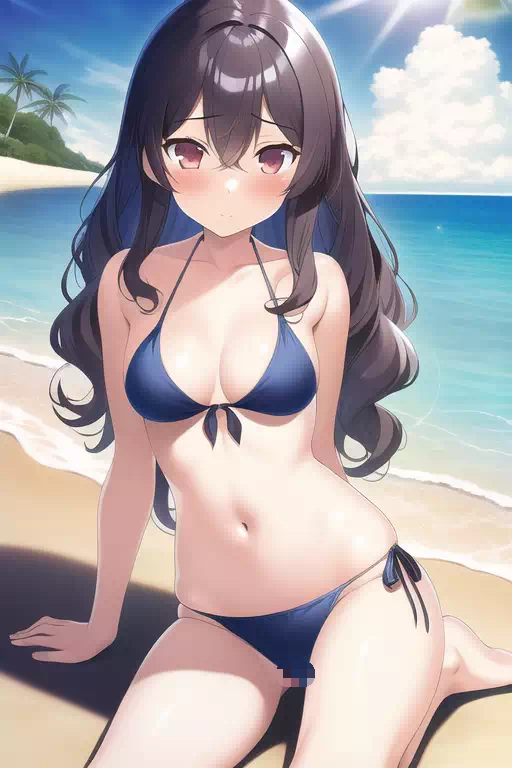 Young girl bikini
