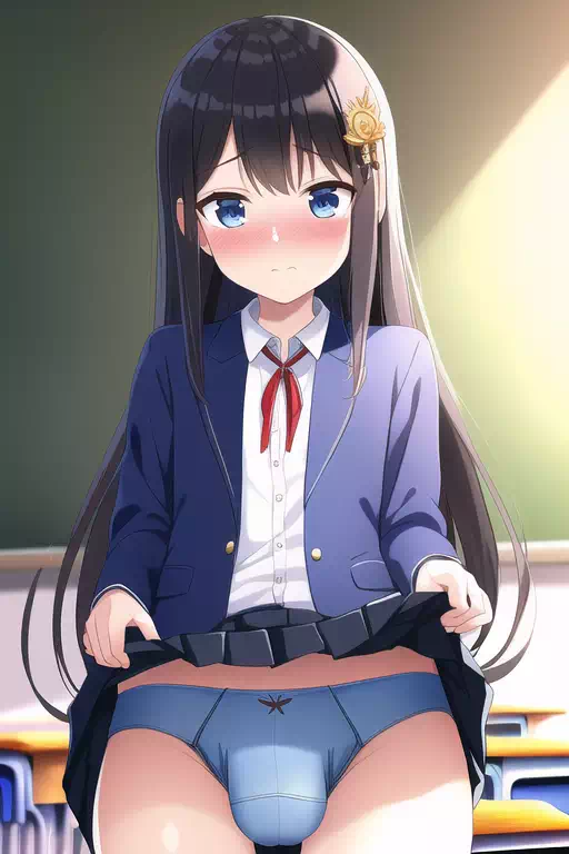 男の娘学園でのパンツチェック