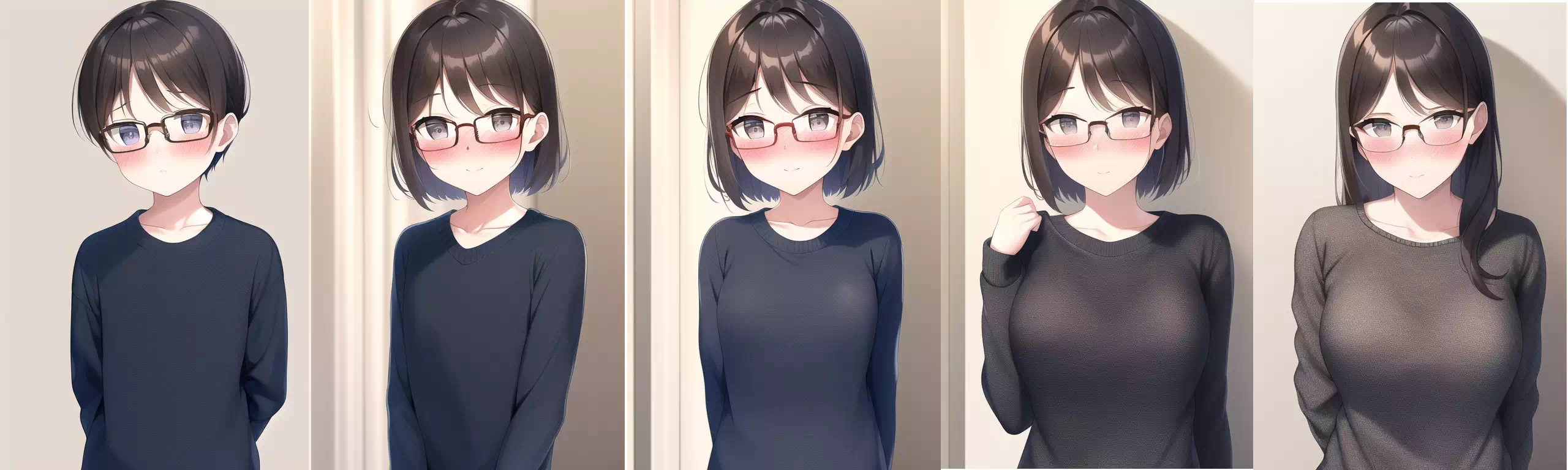 眼鏡少年&rarr;眼鏡お姉さんTSF AI