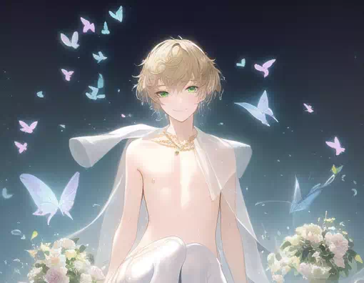 （NovelAI）芸術品 油絵 壁紙 少年 2