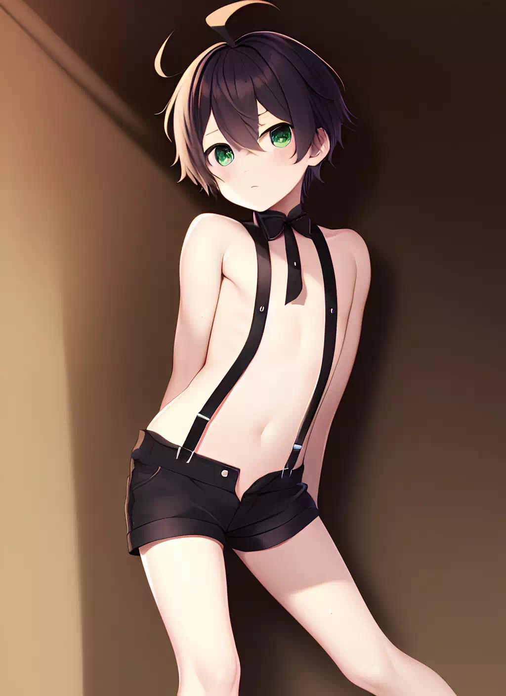 【NovelAI】サスペンダーショタ