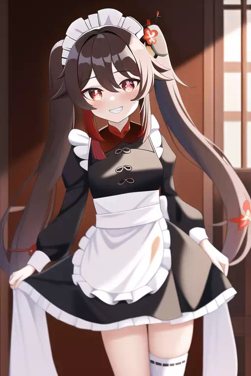 Maid Hu Tao (NovelAI)