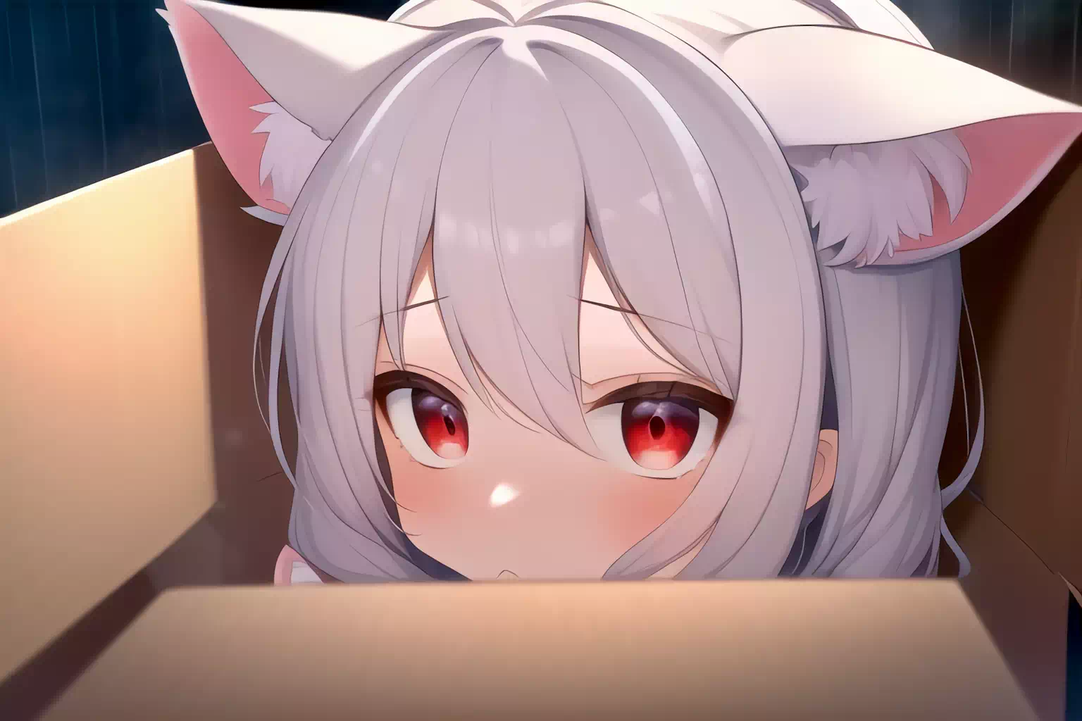 NovelAI白髪捨て猫