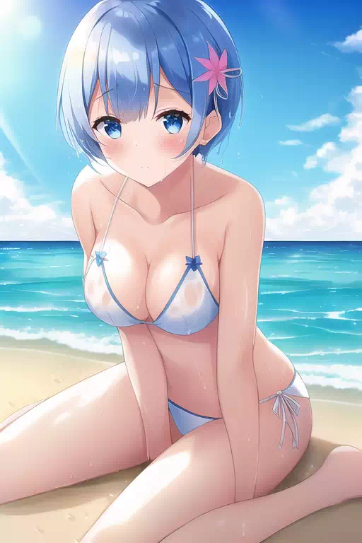 【NovelAI】レム 水着