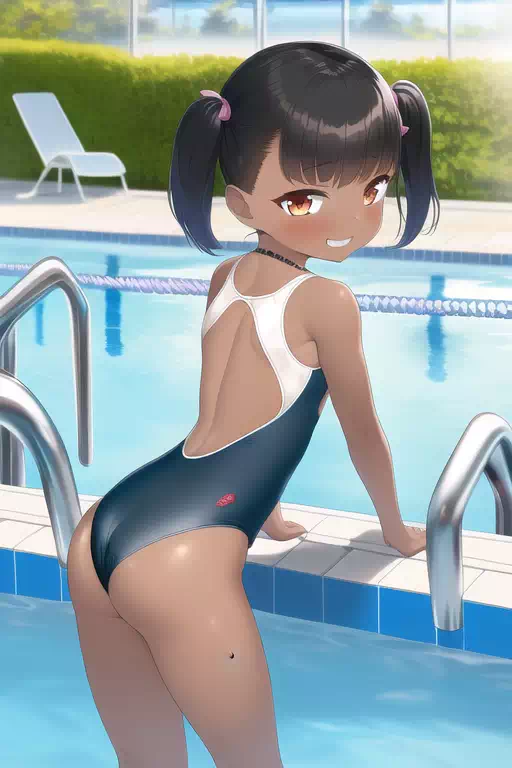 NovelAI生成の褐色メスガキ