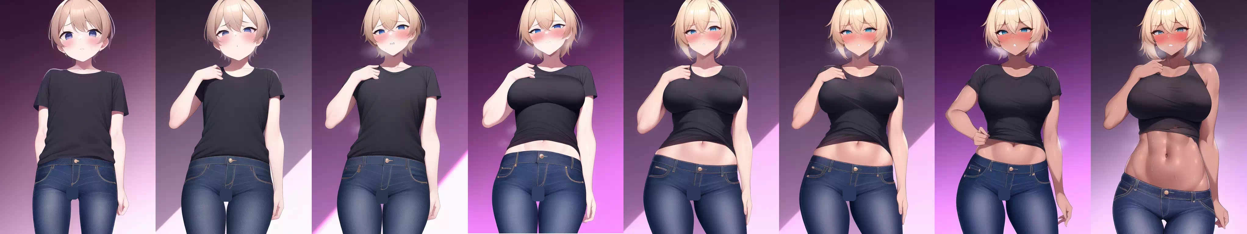 ショタ&rarr;褐色のお姉さんTSF