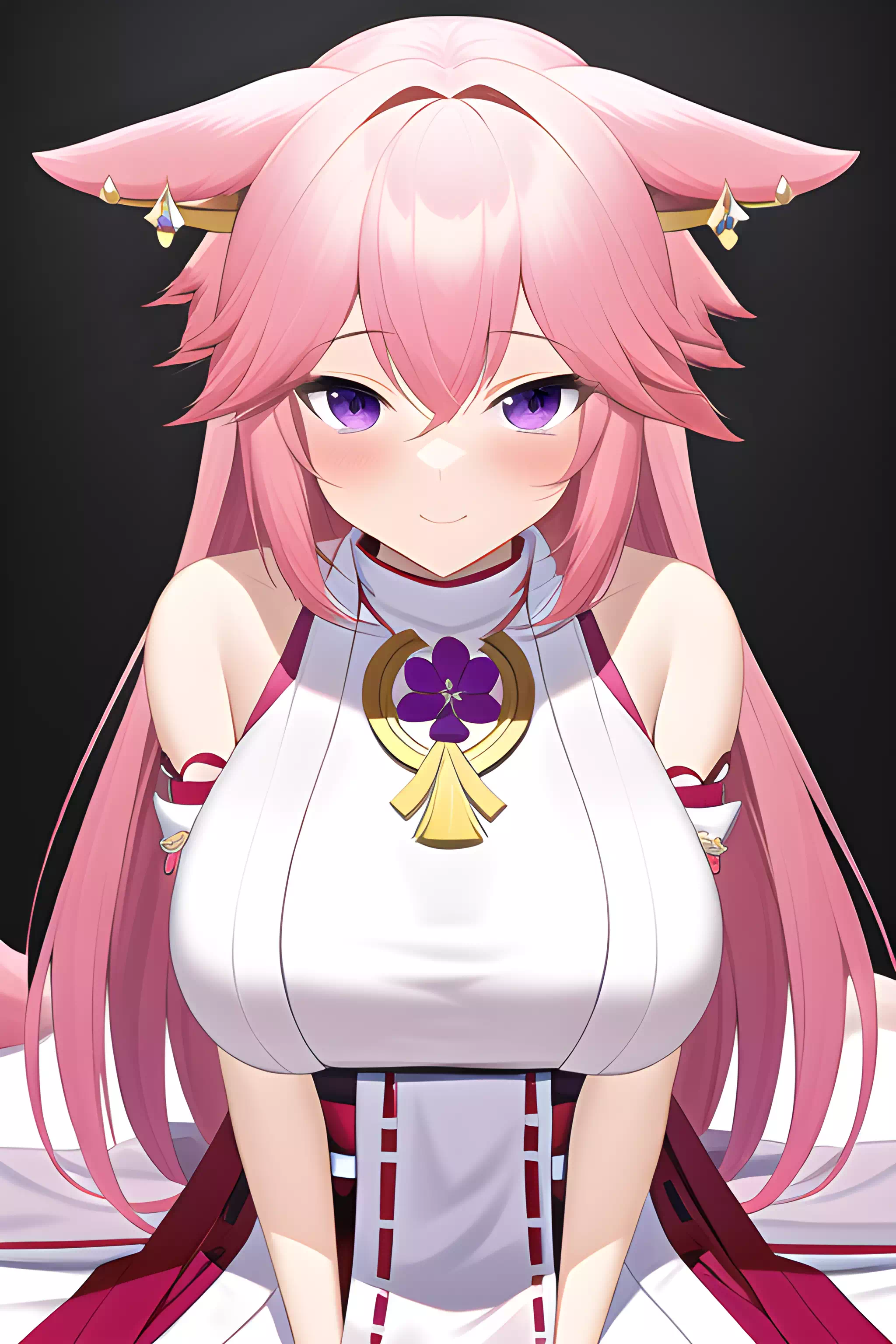 Fox Ears Miko 八重神子 (原神)