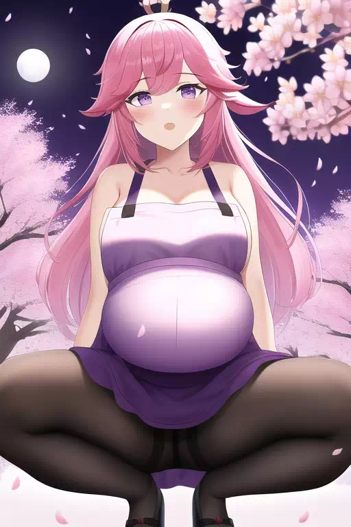 Yae pregnant apron ai