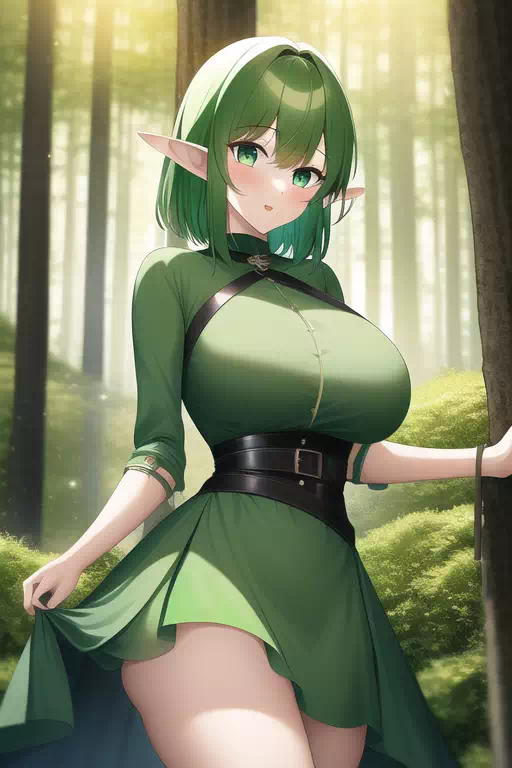 Elf burning her home forests