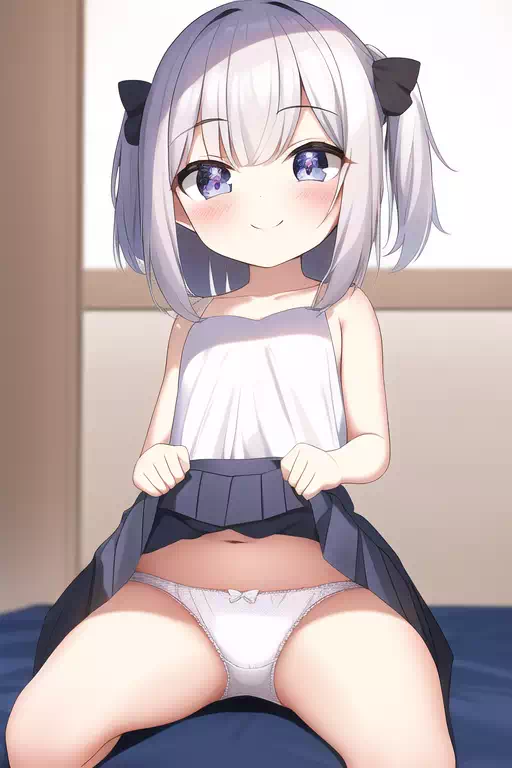 【AI】ロリっ子たくし上げ