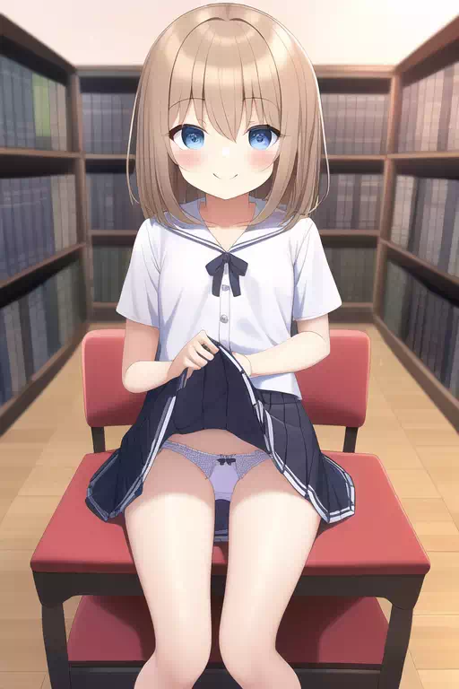 パンツを見せる女の子 1