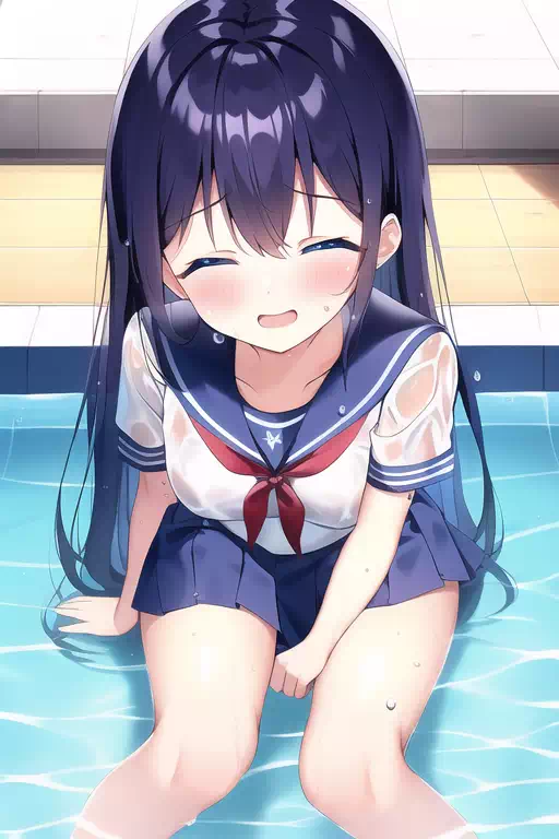 青髪の少女その2
