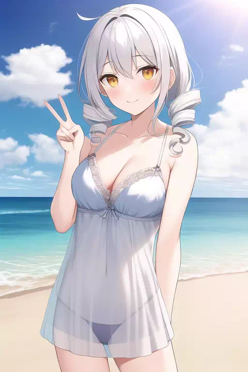 白髪の少女その14