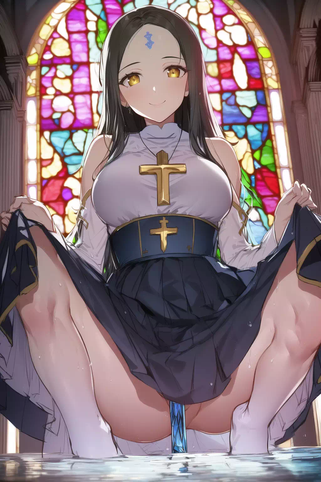 Girl, Sister, Stained Glass