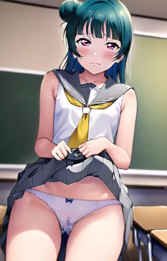 パンツを見せてくれる善子