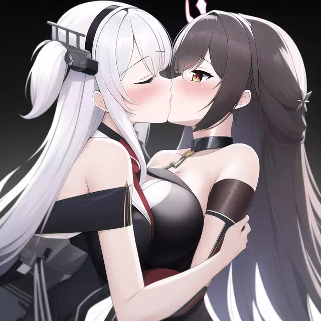 百合キスアズレン娘&times;ブルアカ娘