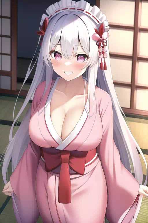 幽奈さん白髪メイド??&80’s？下着撮影