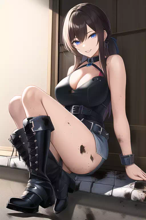 黒ロングブーツお姉さんの妖しい誘惑