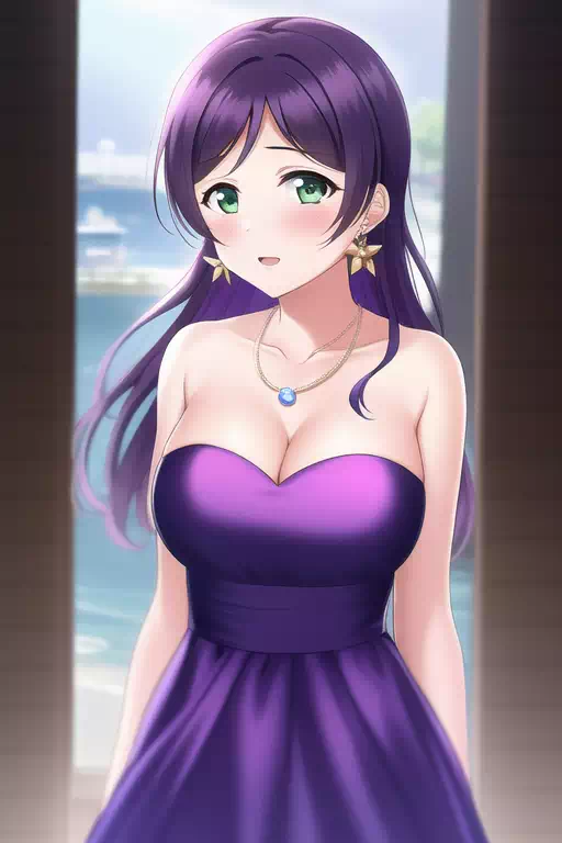 東条希　ドレス姿