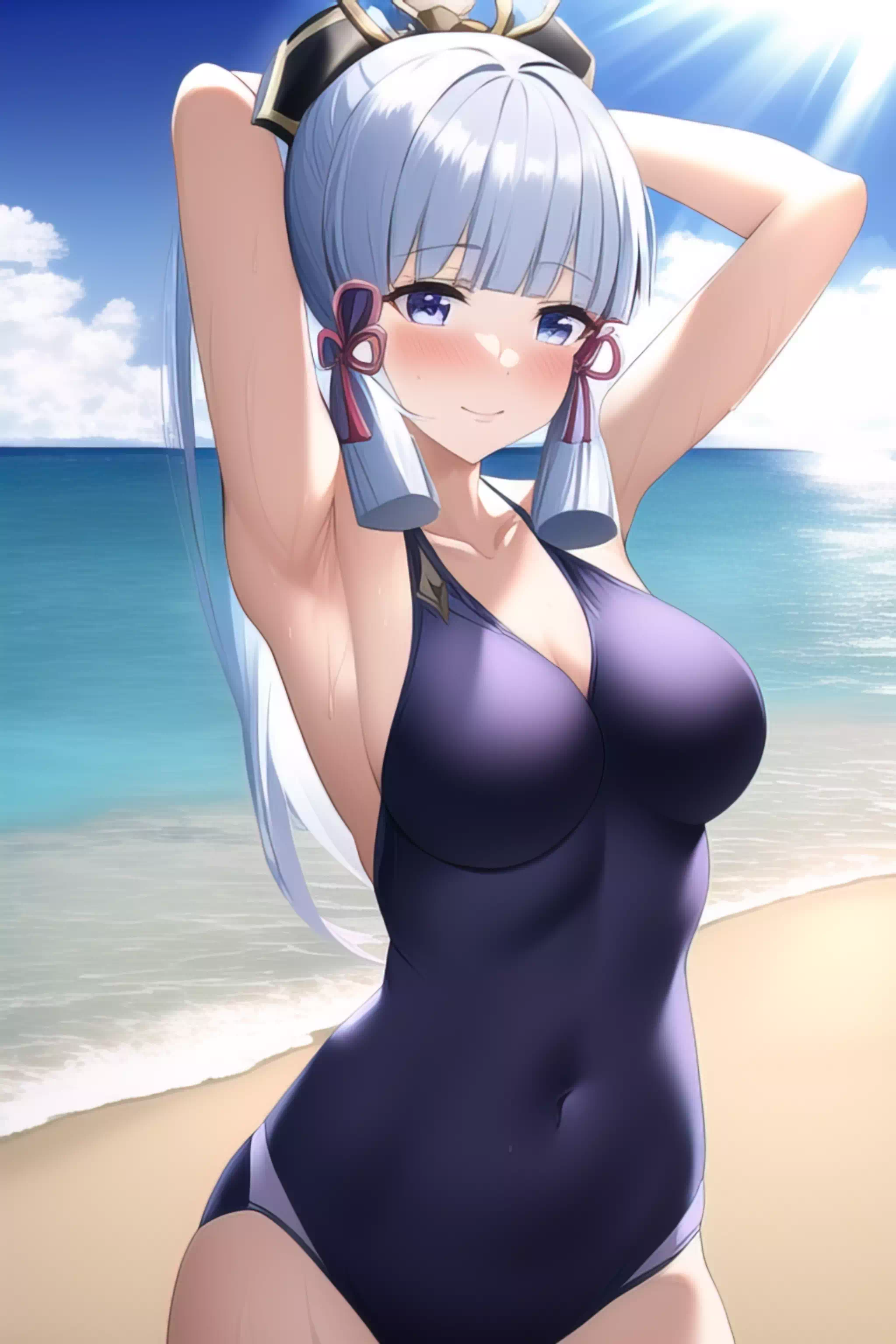 Ayaka tight swimsuit