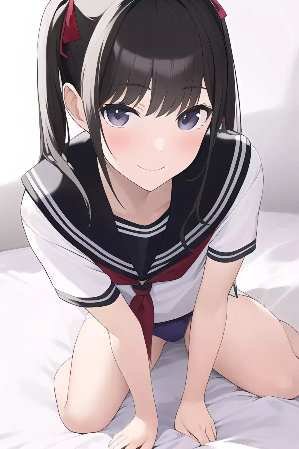 制服とベッド 2