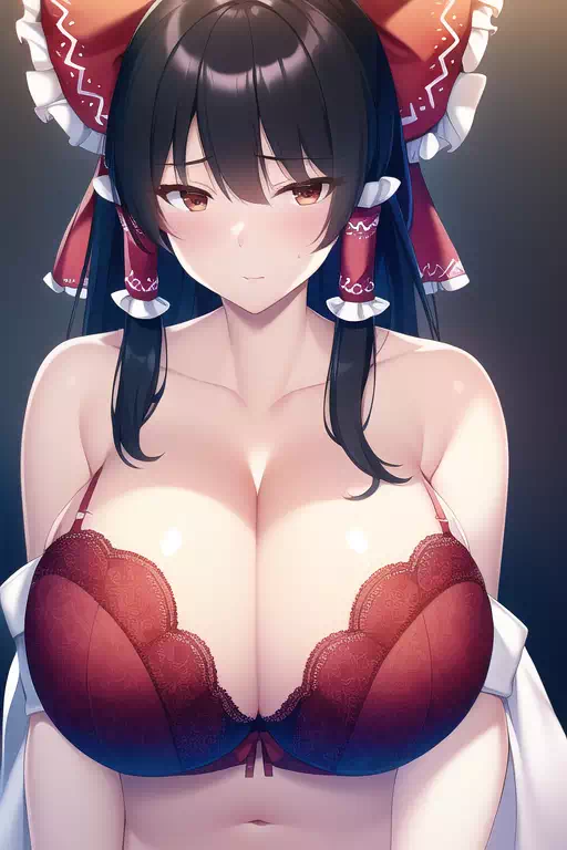 爆乳下着モデル霊夢