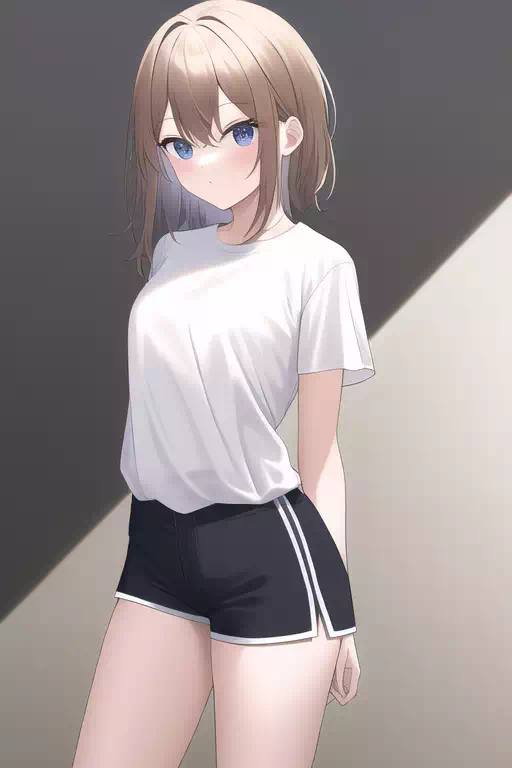 白いシャツの少女その1