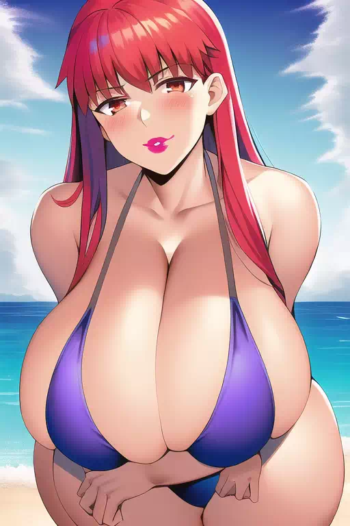 Milf Shirou at the beach