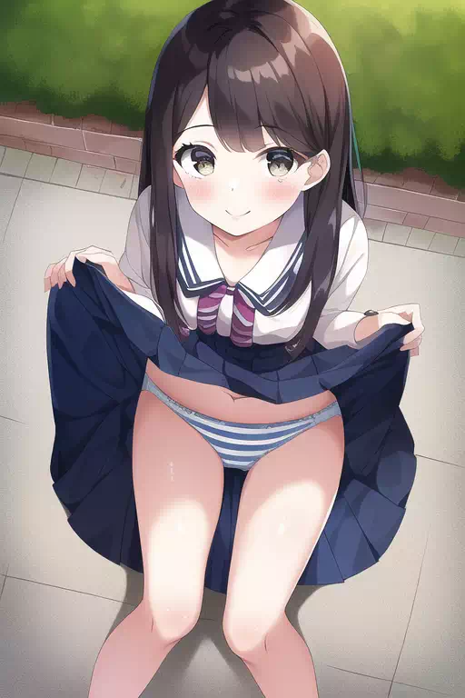 【AI】たくし上目遣い7