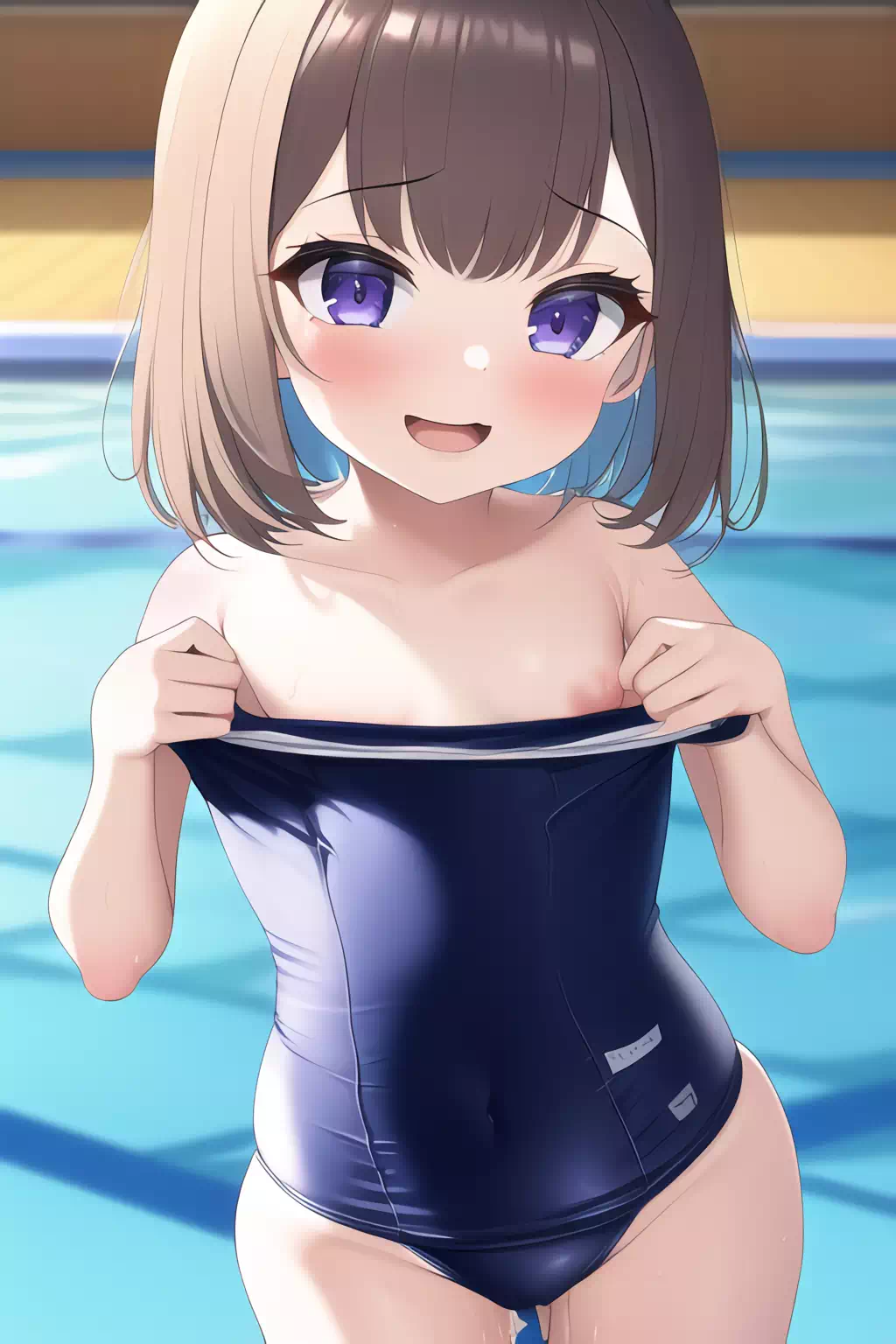 スク水少女の誘惑