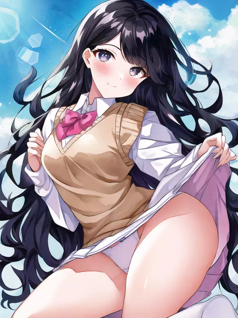 NovelAI パンチラJK