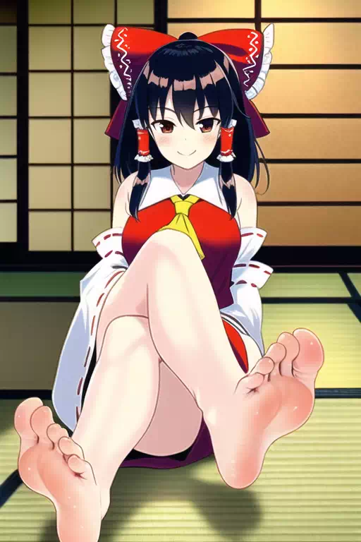 足裏見せ霊夢3