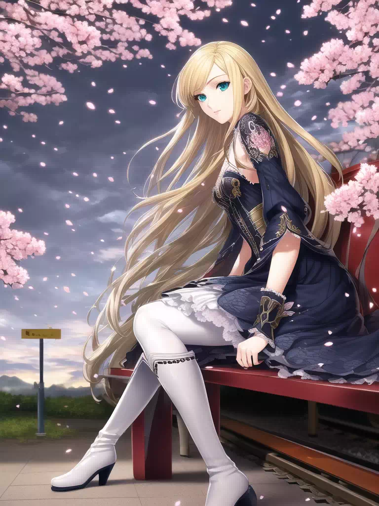 足を組んでるお嬢様