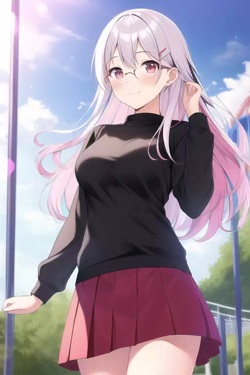 ピンク髪の少女その14