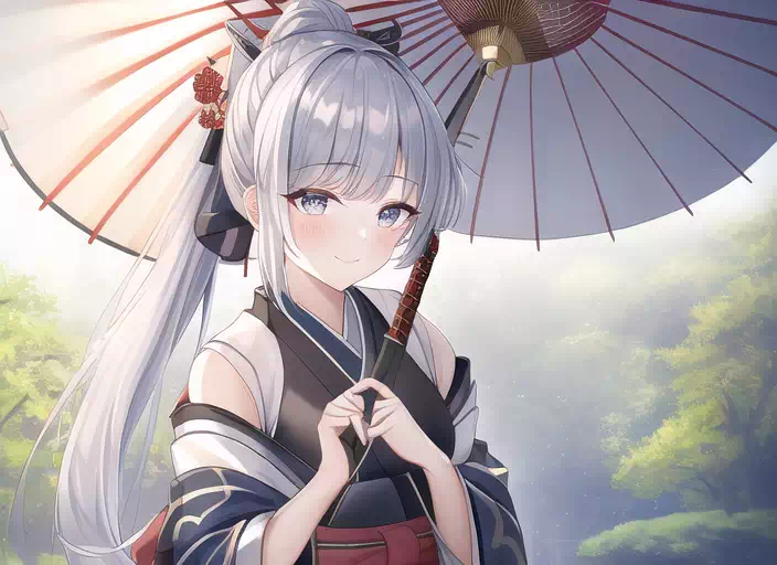 NA ?下?? Ayaka under Umbrella