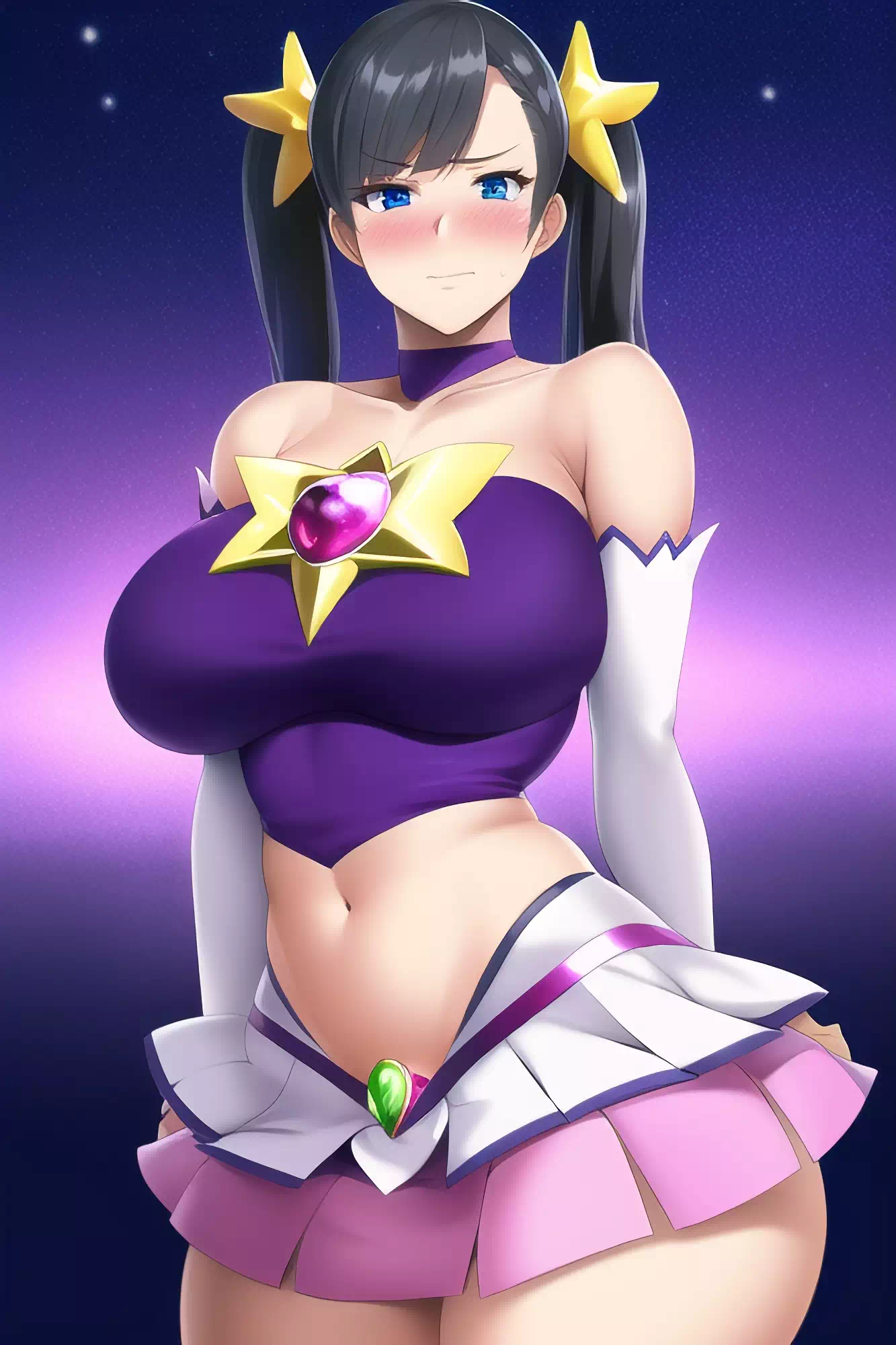 元魔法少女のおばさんが変身
