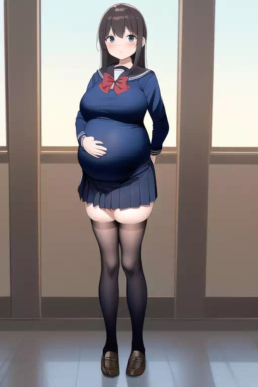 ボテ腹JK