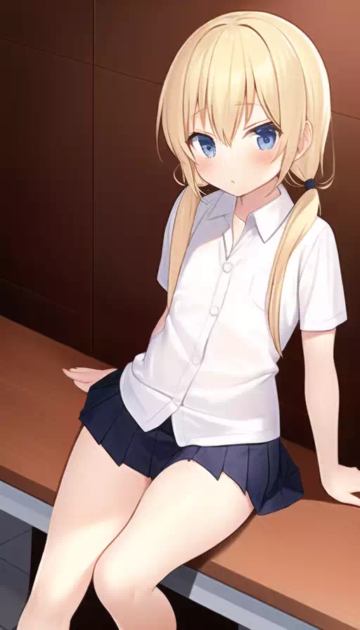 金髪＊制服＊ふともも
