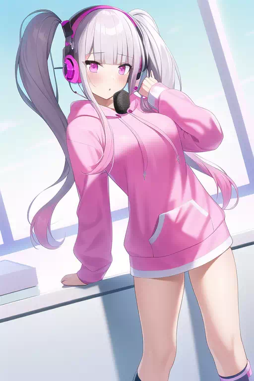Alice Hoodie & Bare legs 2