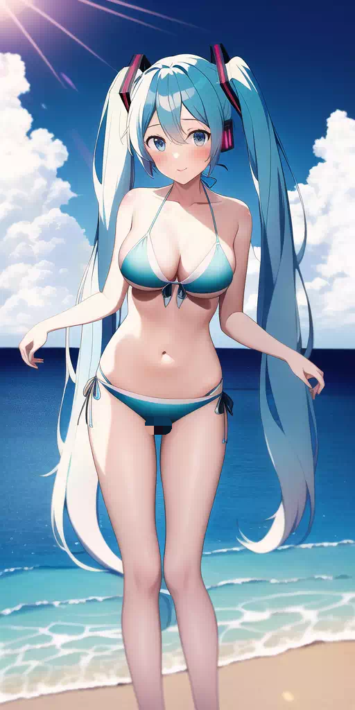 Hatsune Miku in summer
