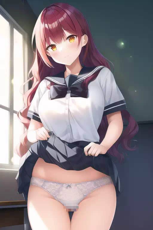 赤髪パンツ