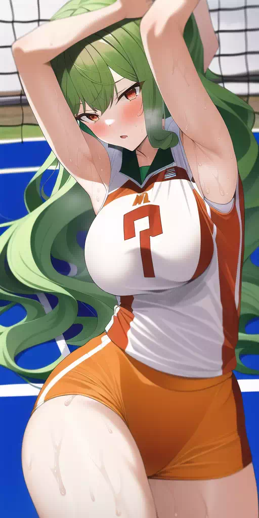 at Volleyball Court