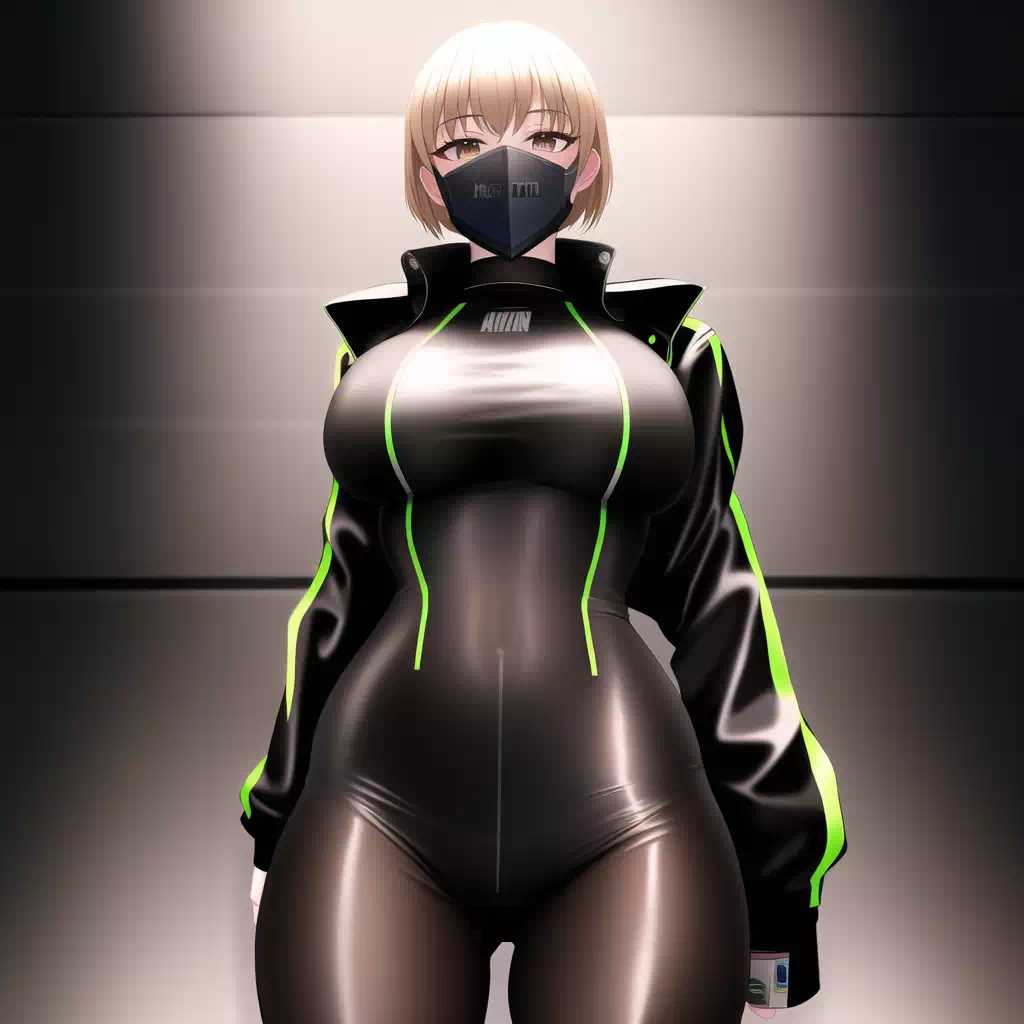 Olivia in black suit