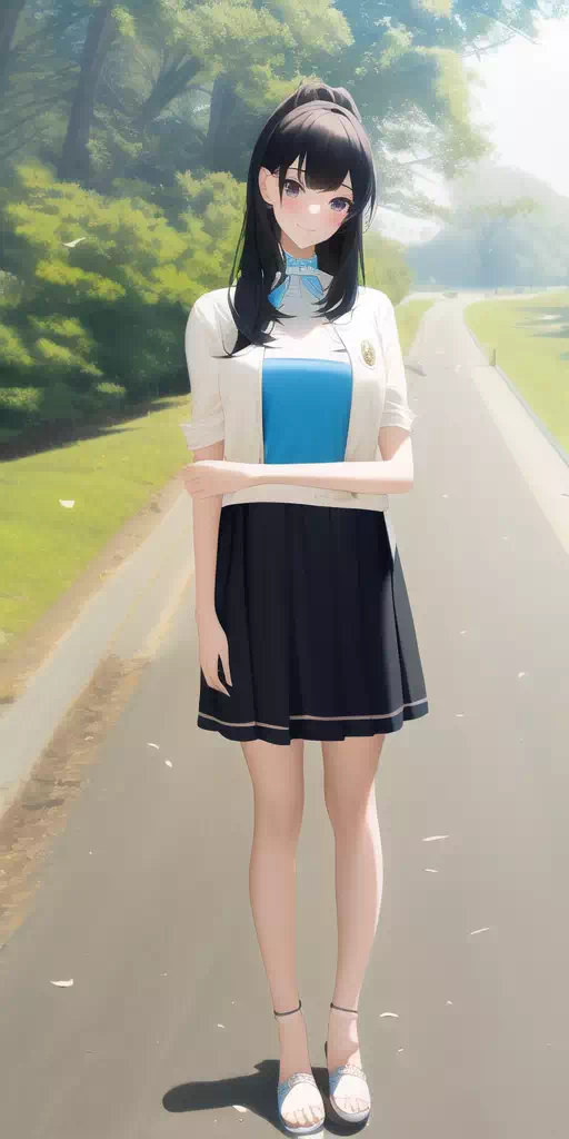美しい女の子 (Novel AI)