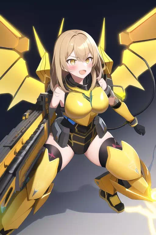重火器と拳とアーマー(黄)