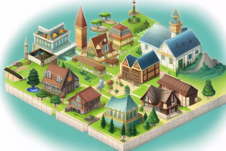 斜め上見下ろし型マップ