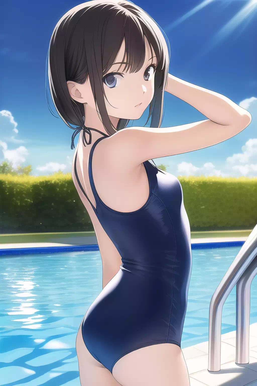 NovelAIスク水部 – 平部員
