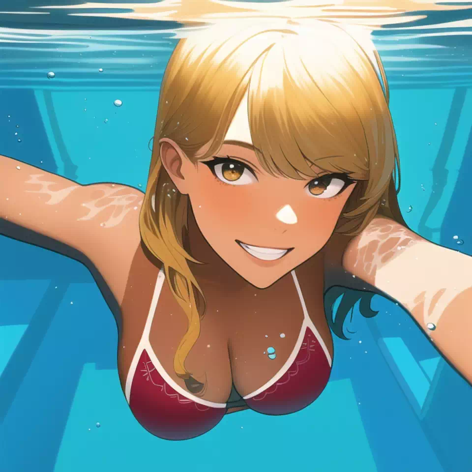 just going for a swim