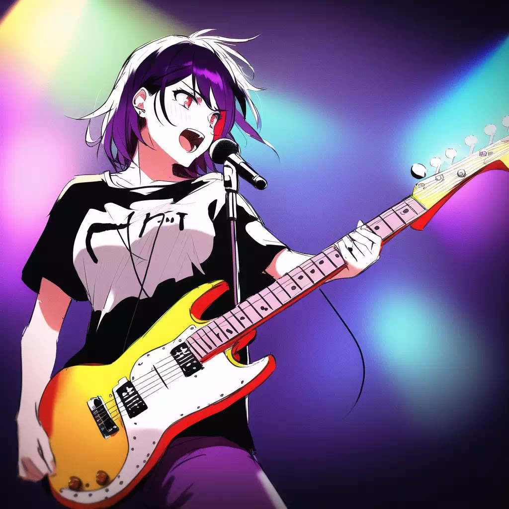 on stage