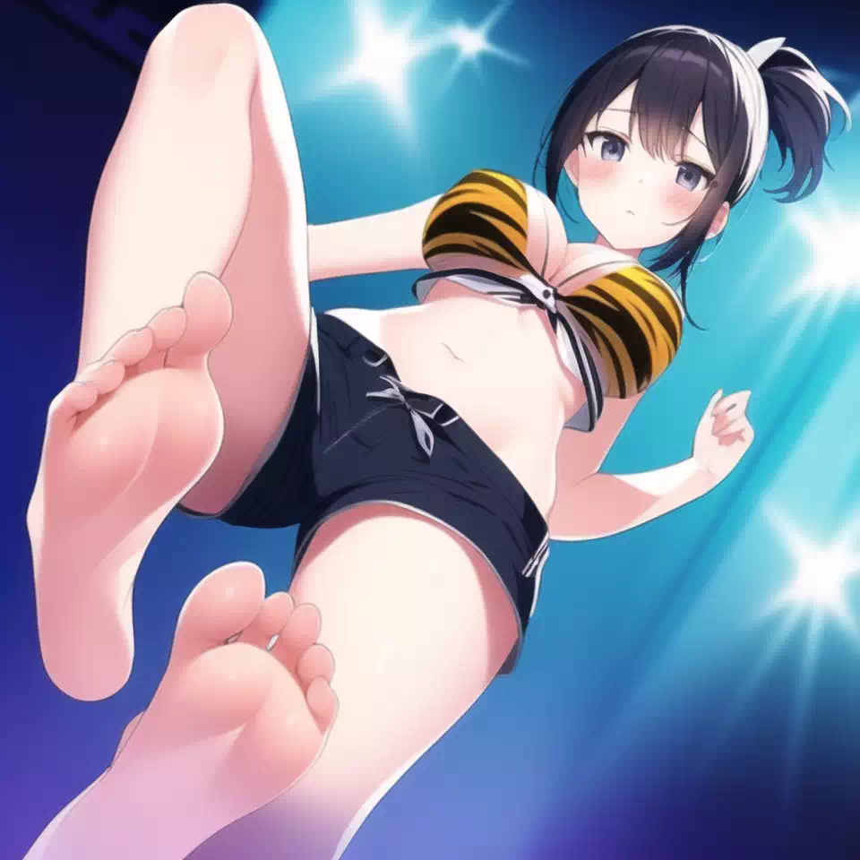 下から美女